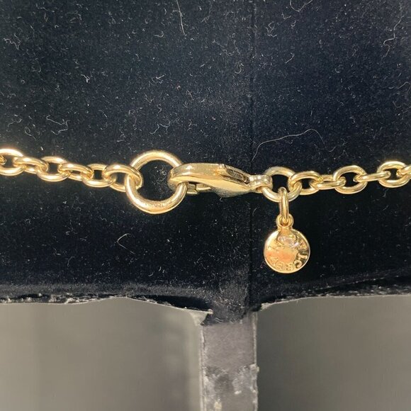 J.Crew Rope Length Beaded Jeweled Necklace Gold Green Blue Clear Crystal 32"L - Picture 4 of 7